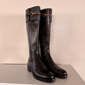 Gucci Horsebit Jamie Riding Boots